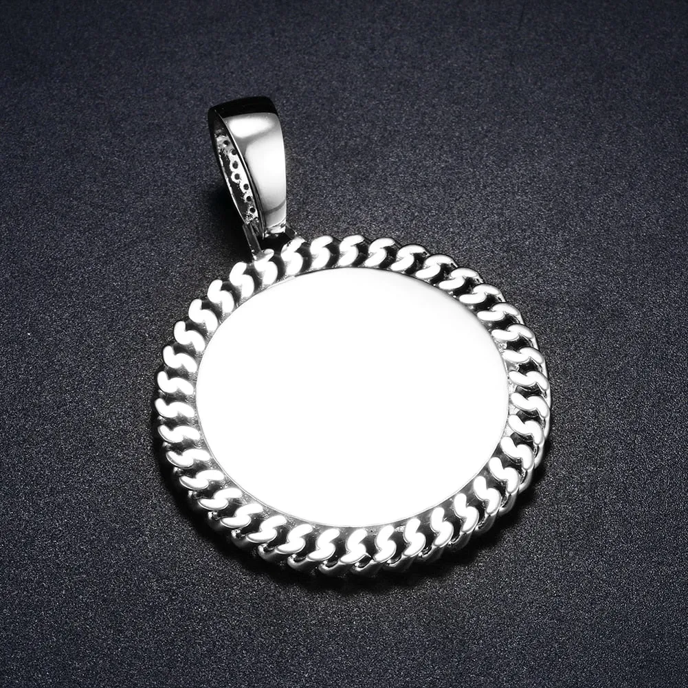 Cuban Link Pendant- Necklace With Picture Inside- Photo Necklace