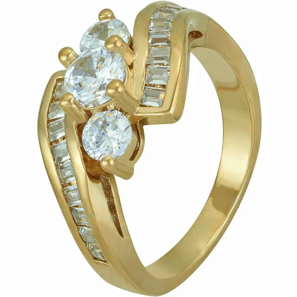 Cubic Zirconia Baguettes Ring