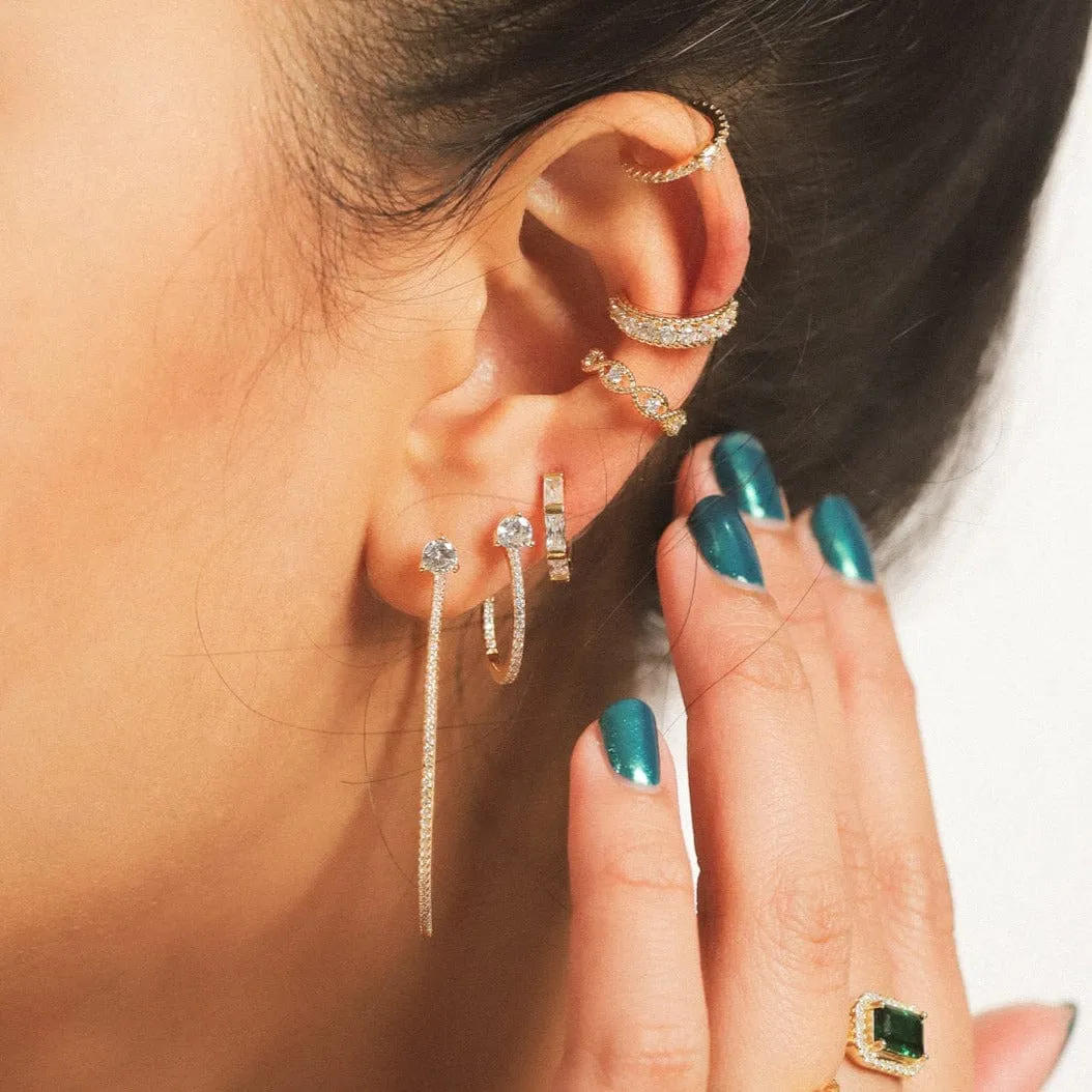 CZ Baguette Ear Cuff