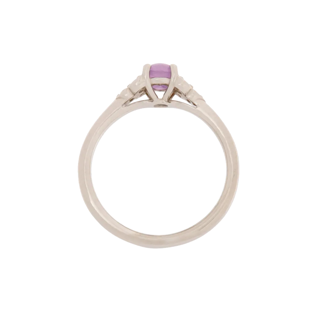 Dainty Star Sapphire & Diamond Ring