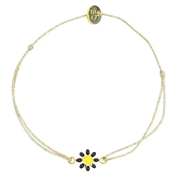 Daisy Enamel Flower Bracelet