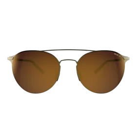 DEMI GOLD/BROWN BEX SUNGLASSES