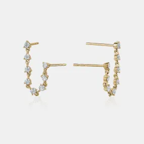 Diamond Drop Chain Earring