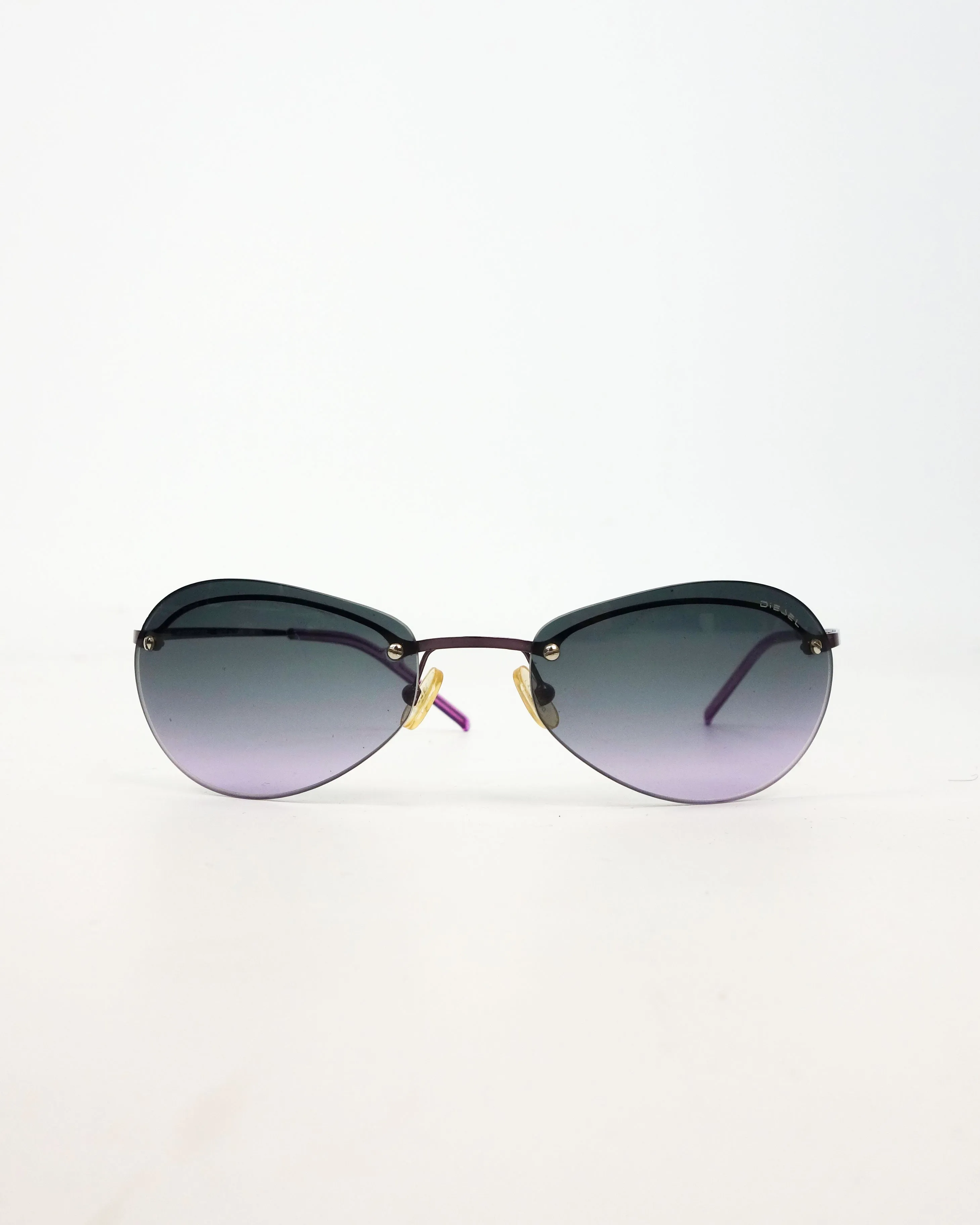 Diesel Industrial Metallic Sunglasses 2000's