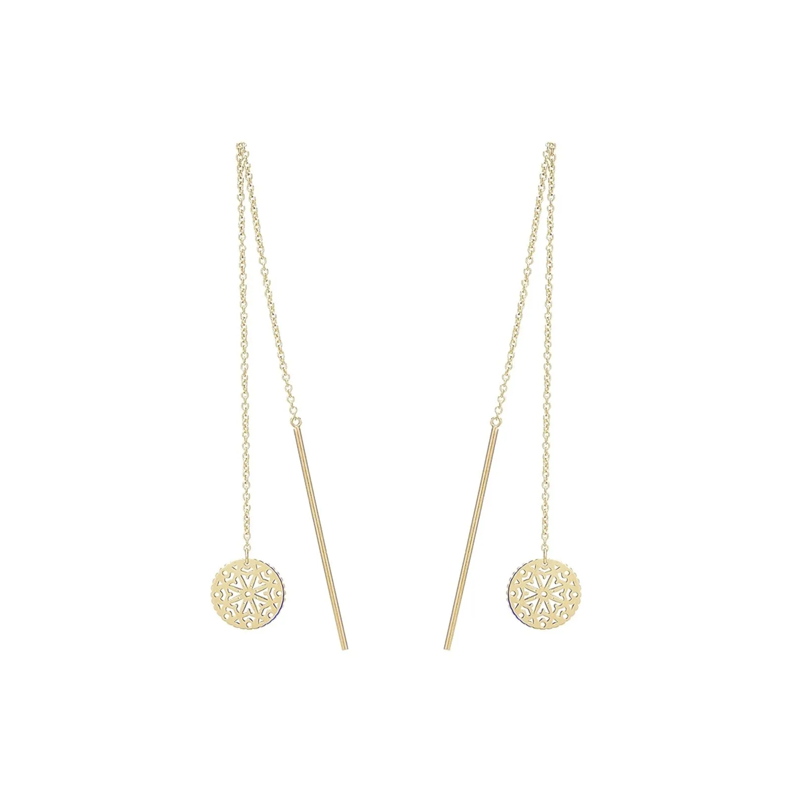 Disc Threader Earrings