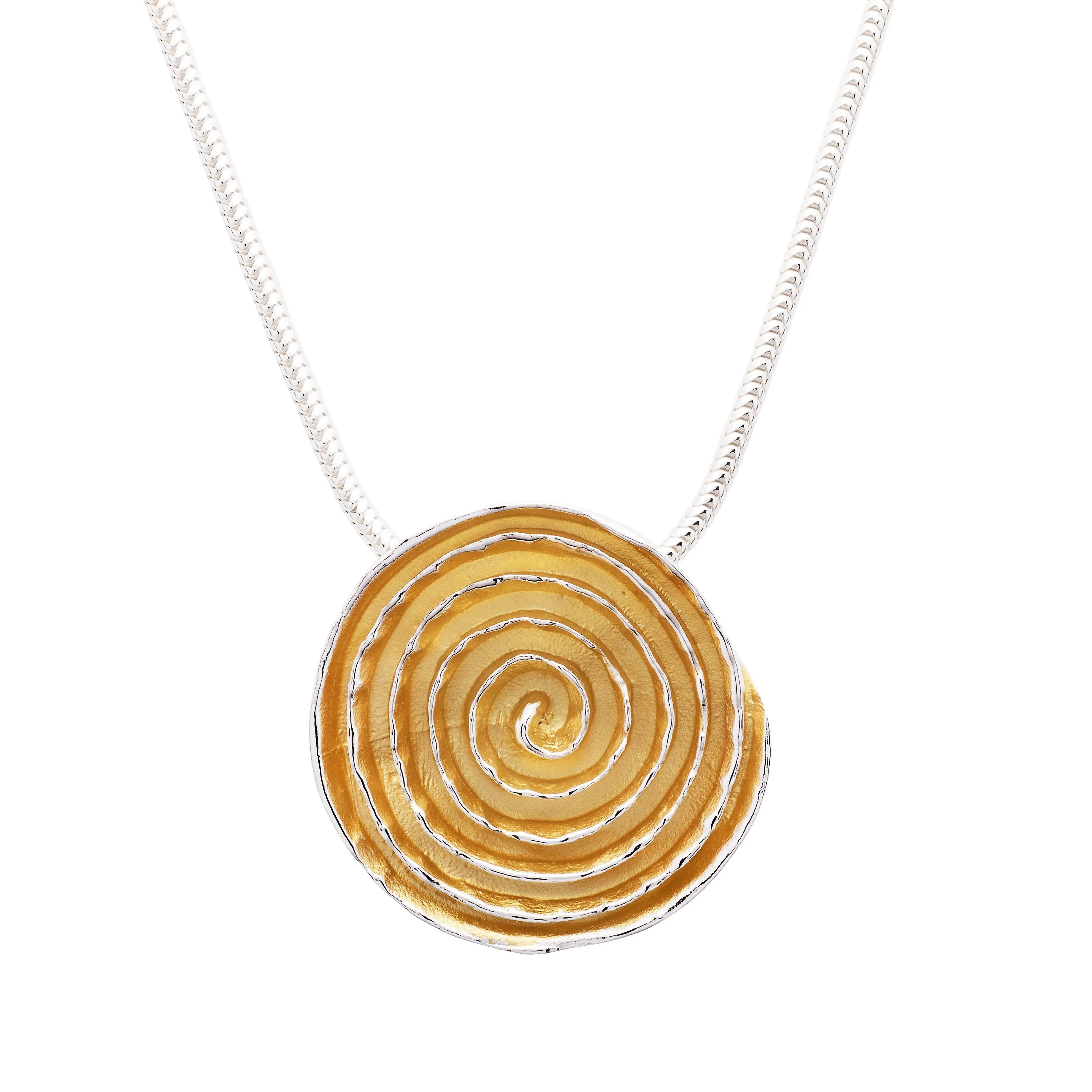 Domed Spiral Slider Pendant