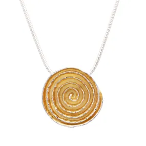 Domed Spiral Slider Pendant