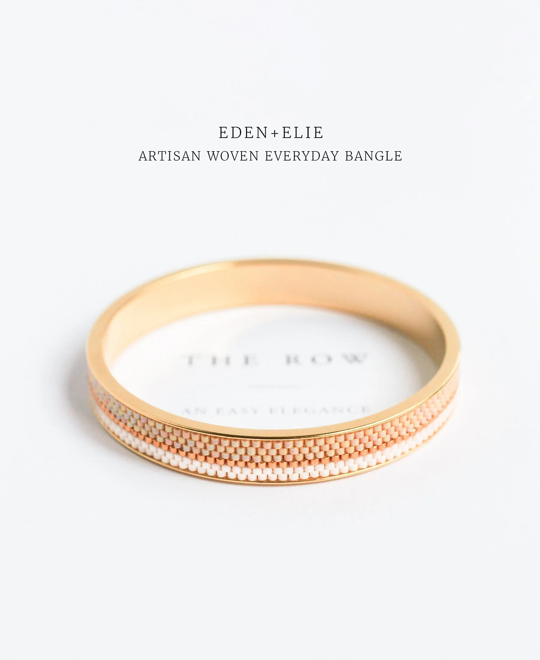 EDEN   ELIE Everyday gold narrow bangle - muscat