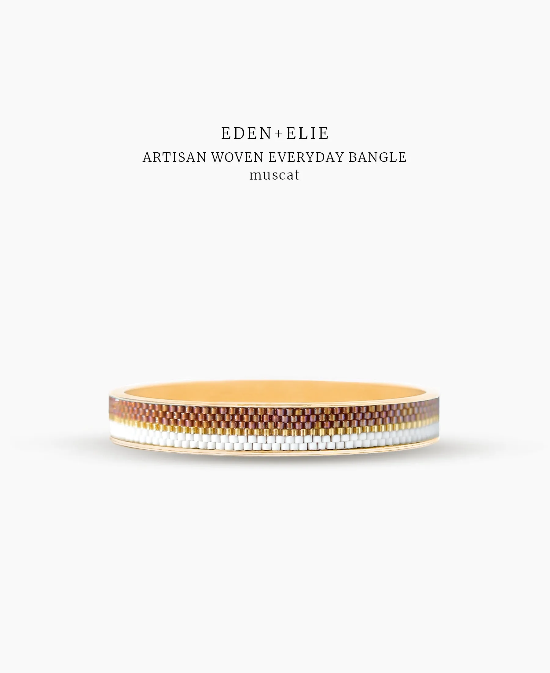 EDEN   ELIE Everyday gold narrow bangle - muscat