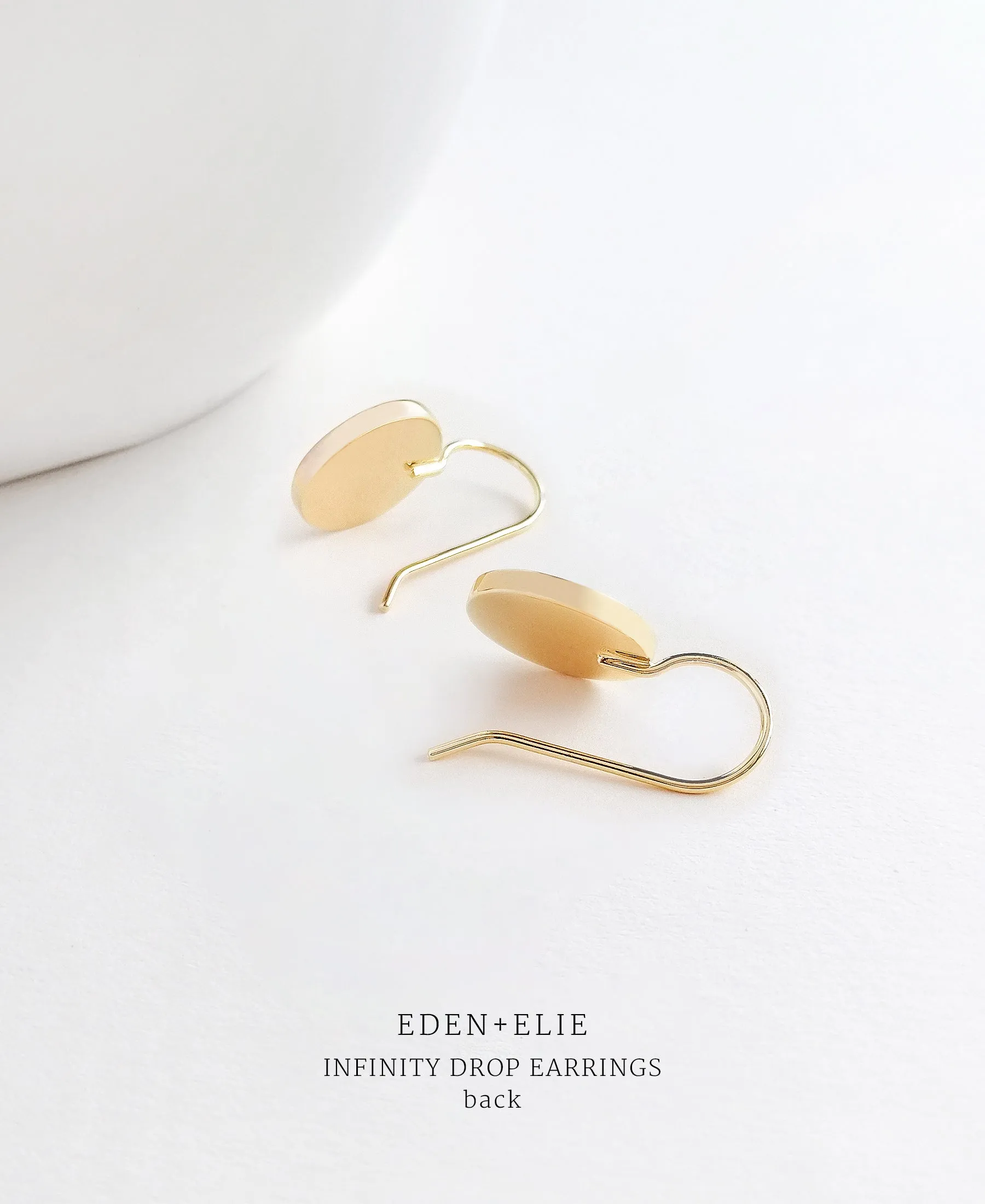 EDEN   ELIE Handcrafted Silk Infinity Drop Earrings