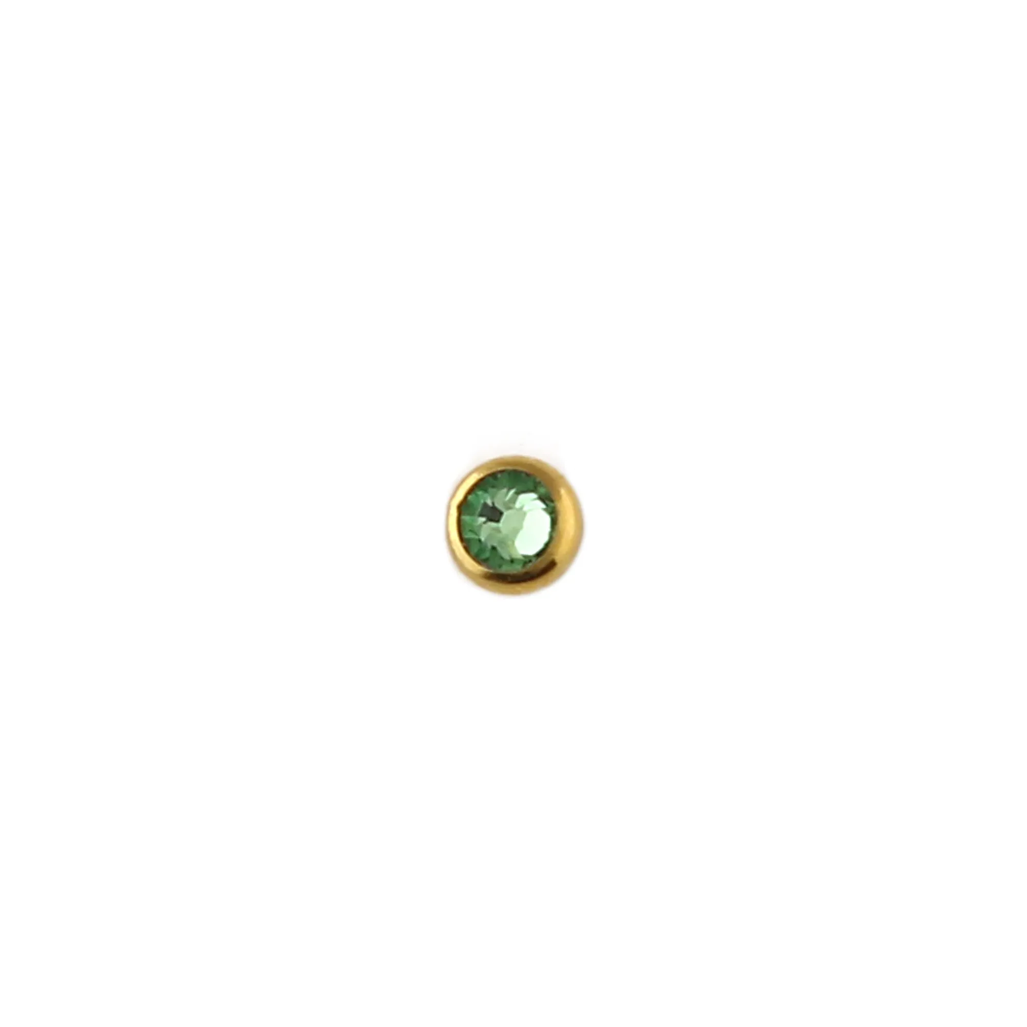 Emerald Labret Made With Swarovski Crystal