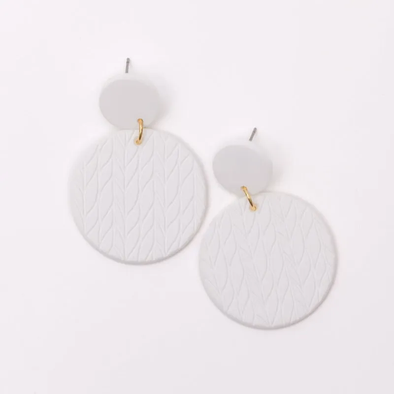 Falling Petals Earrings in Cream