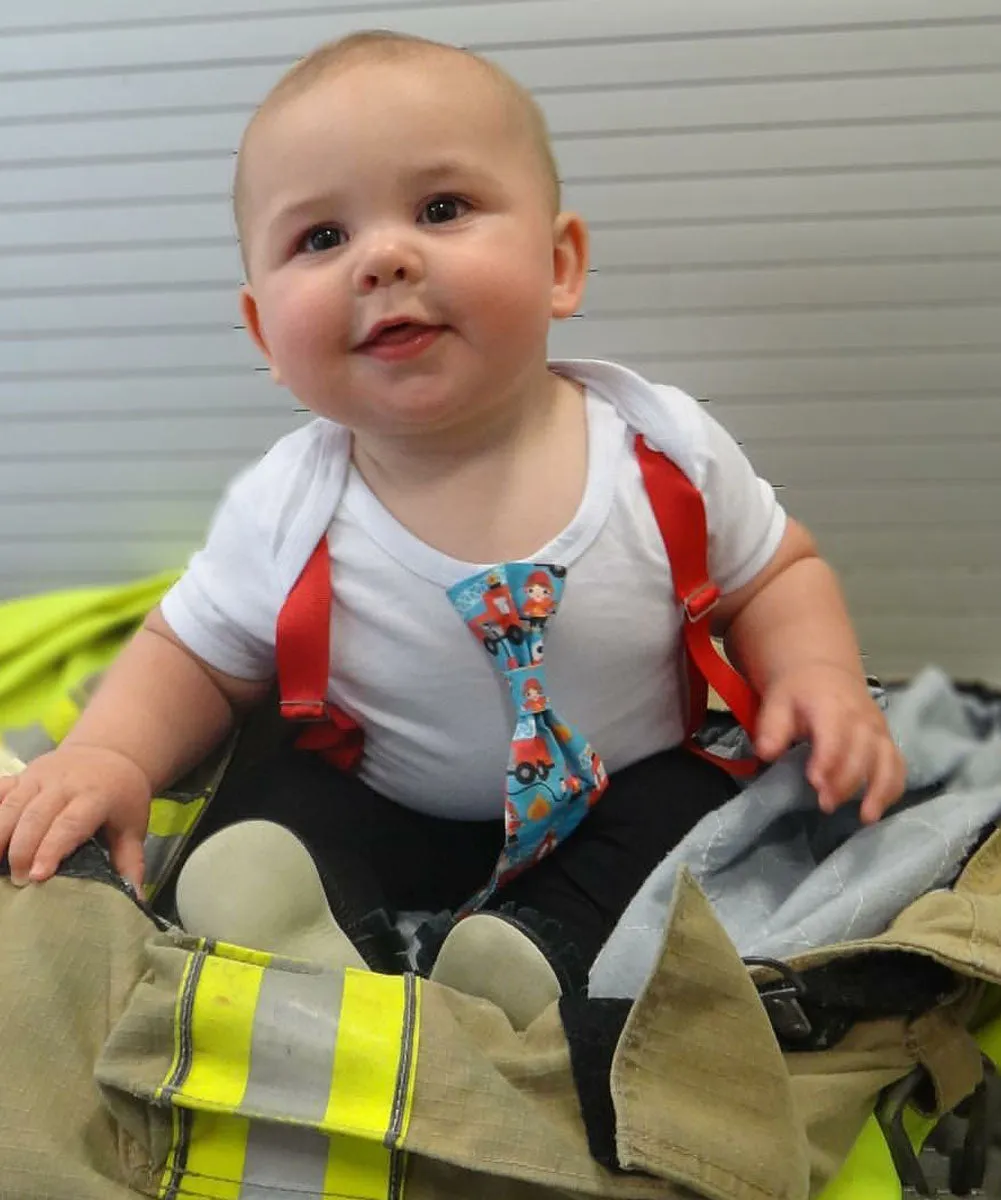 Fire Truck First Birthday Outfit Fire Man Party Baby Shower Gift