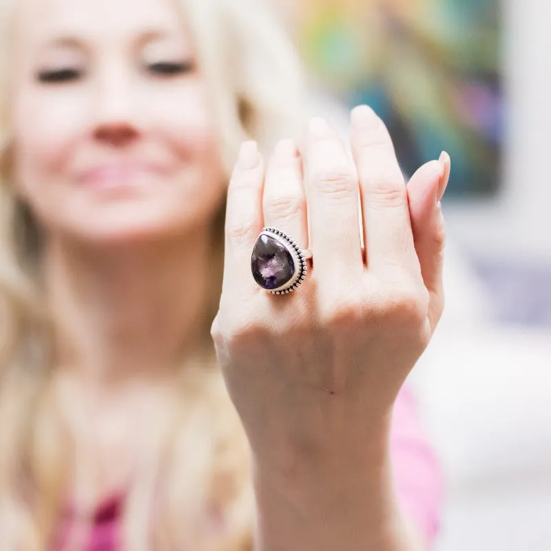 Garden Sterling Silver Lodolite Quartz Ring