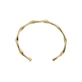 Gold Bamboo Effect Bangle