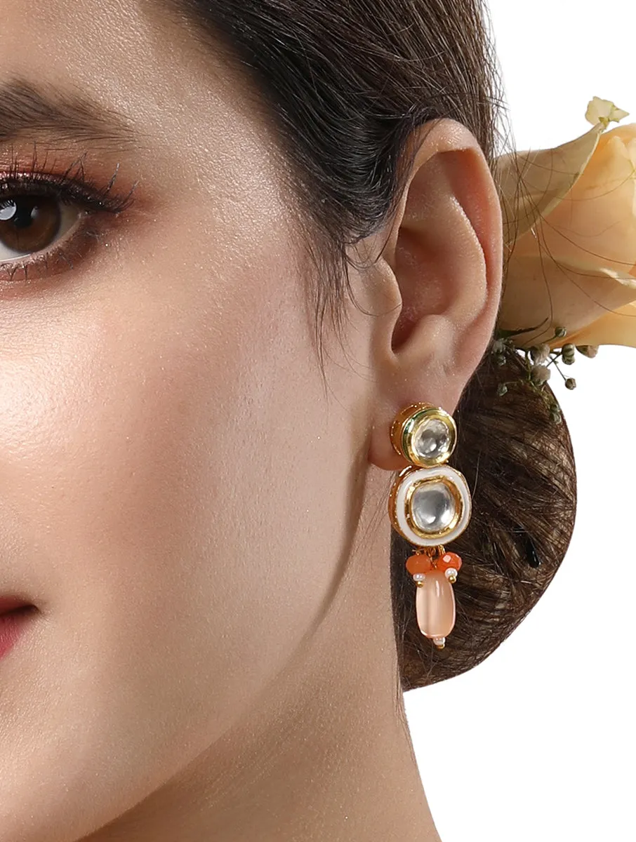 Gold Plated Kundan Earrings