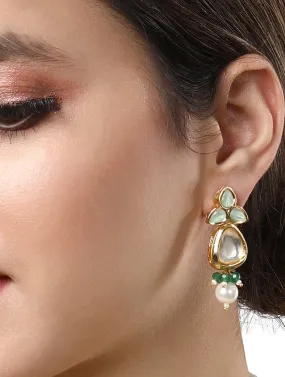 Gold Plated Kundan Earrings