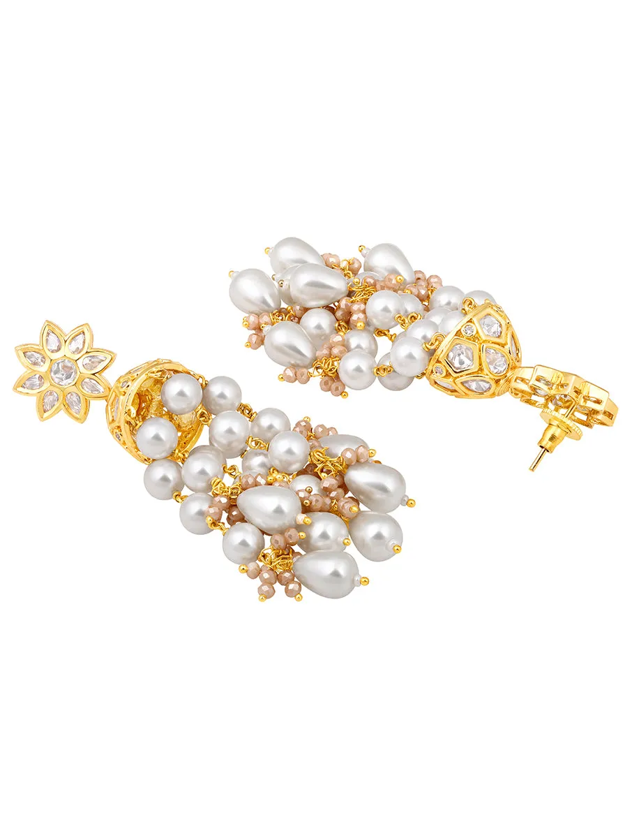 Gold Plated Kundan Earrings