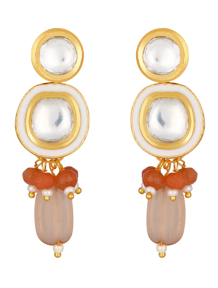 Gold Plated Kundan Earrings