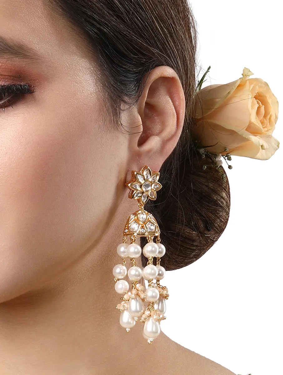 Gold Plated Kundan Earrings