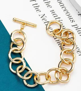 Gold Ring Bracelet