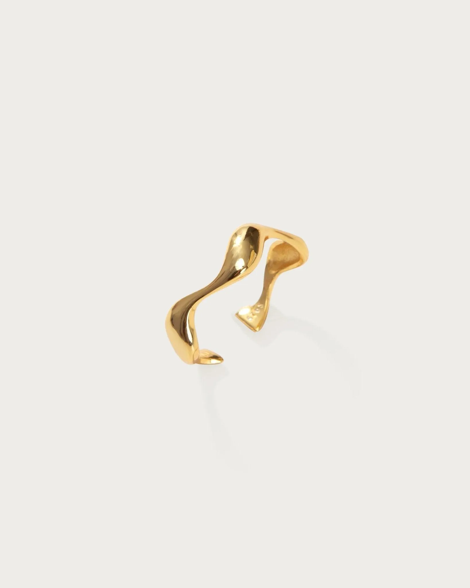 Gold Wave Ear Cuff