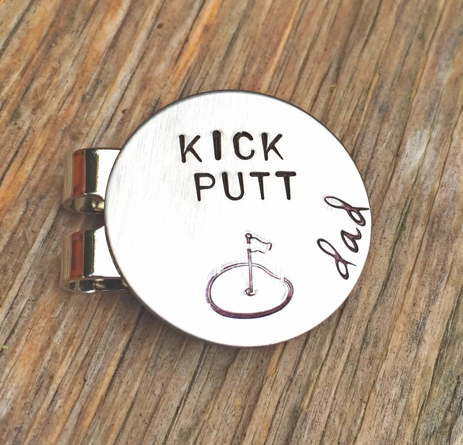 Golf Marker, Kick Putt Dad, Boyfriend Gifts, Golf Gifts, Husband Gift, Personalized Golf Marker, Hat Clip, Gifts for Dad, natashaaloha