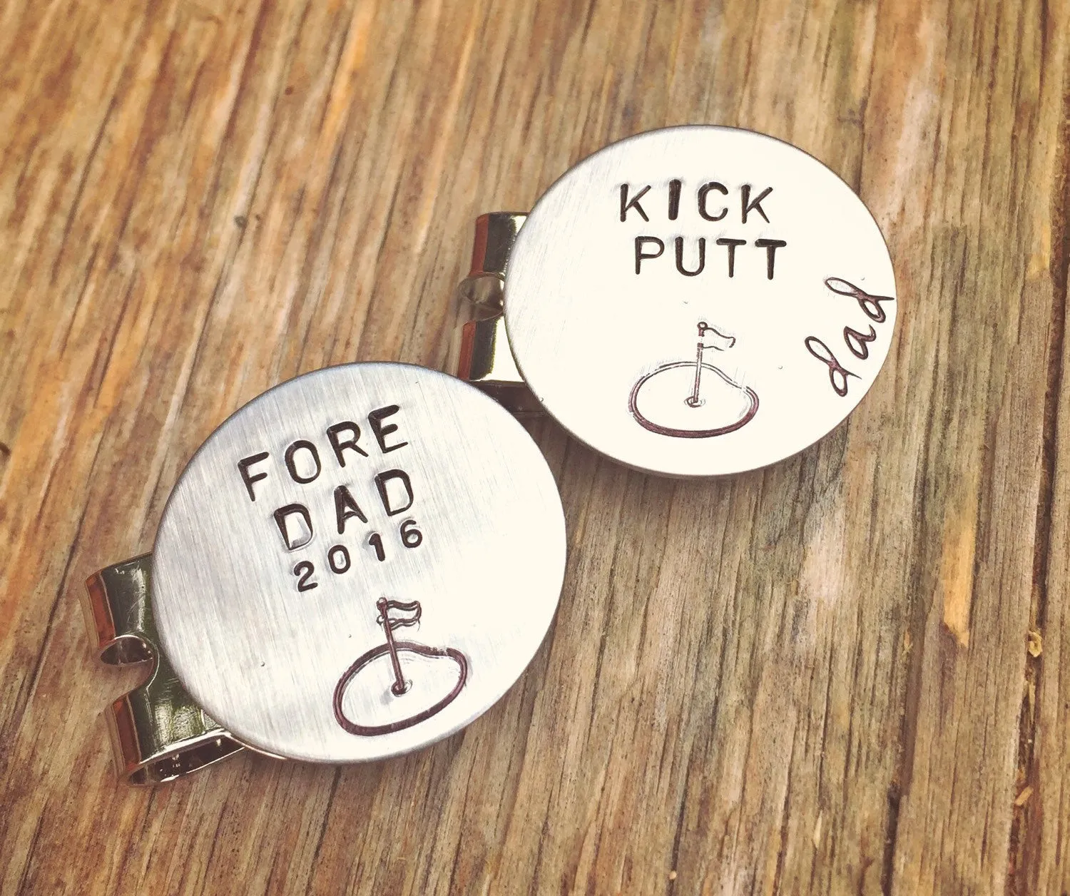 Golf Marker, Kick Putt Dad, Boyfriend Gifts, Golf Gifts, Husband Gift, Personalized Golf Marker, Hat Clip, Gifts for Dad, natashaaloha