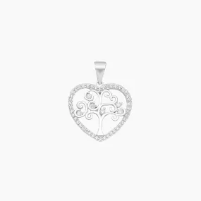 Heart Tree of Life CZ Pendant