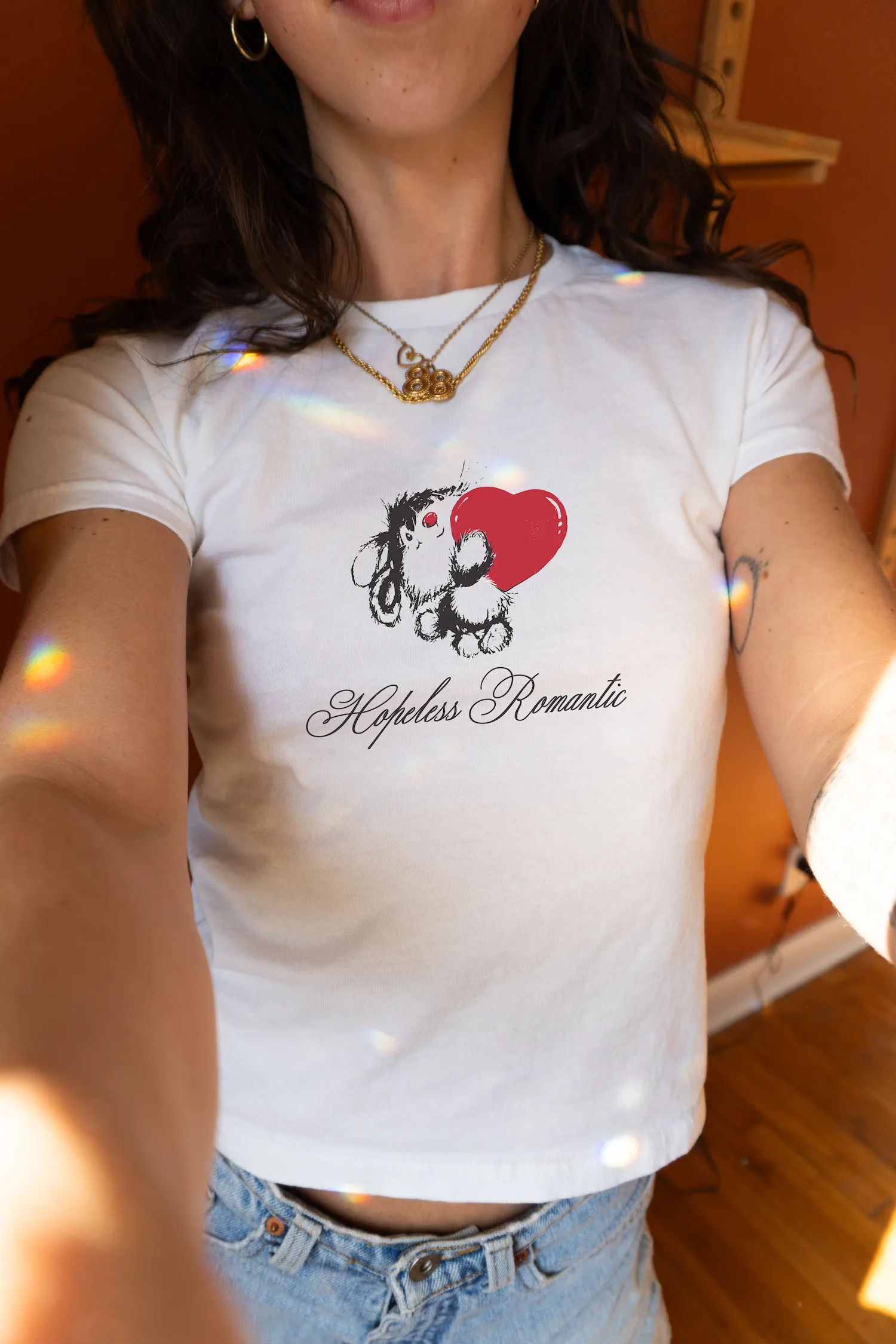 Hopeless Romantic - 90s Baby Tee