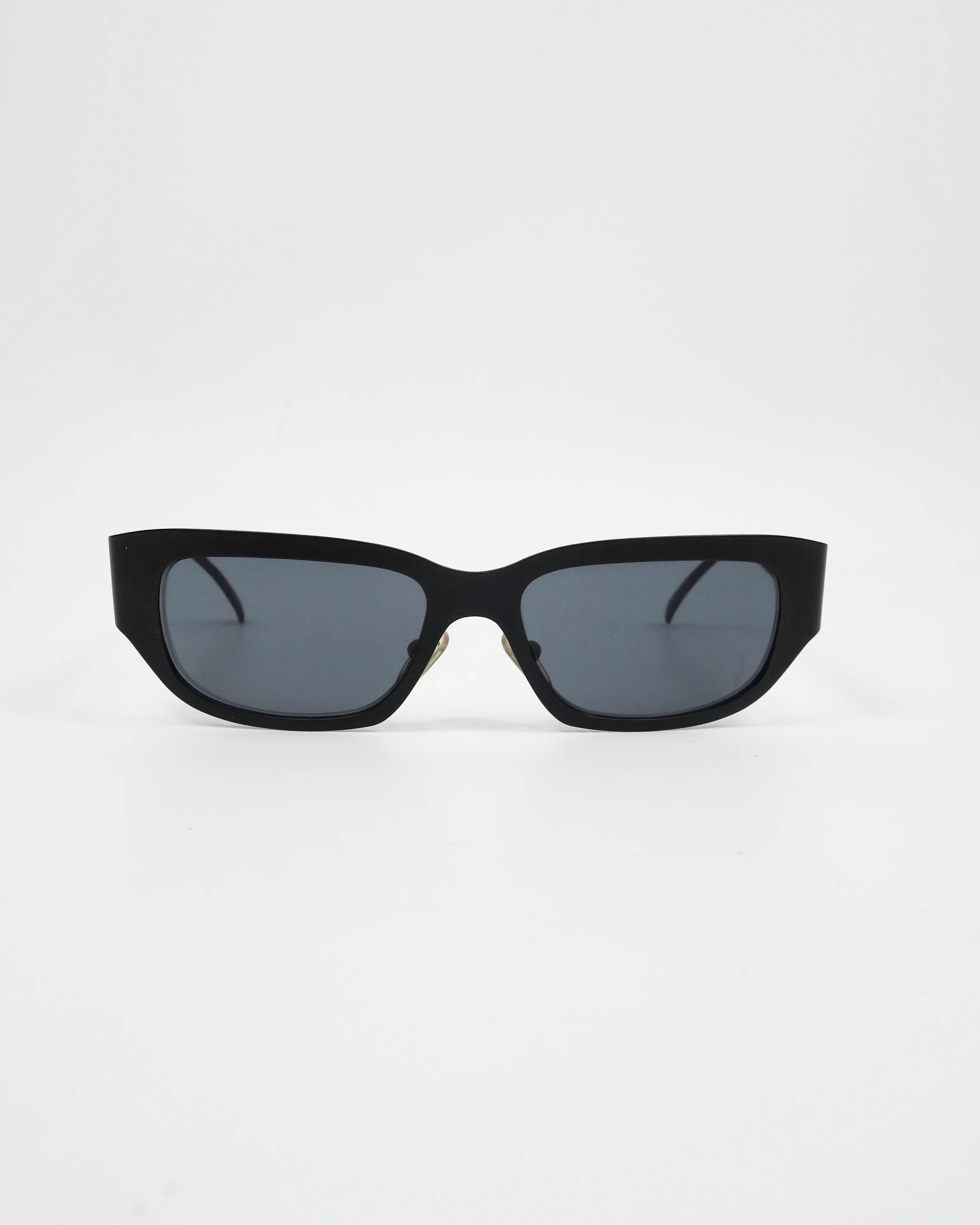 Iceberg Black Thin Aluminium Sunglasses 2000's