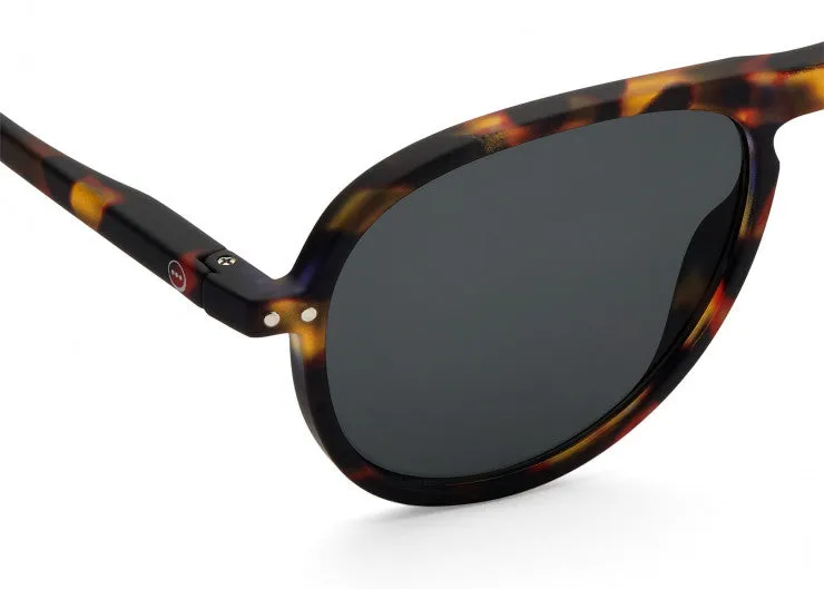 Sure! Heres an optimized title for the product:

Izipizi #I Tortoise Sunglasses with Grey Lenses - Chic UV Protection Eyewear