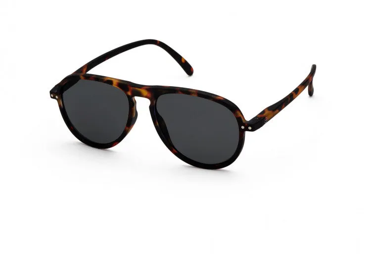 Sure! Heres an optimized title for the product:

Izipizi #I Tortoise Sunglasses with Grey Lenses - Chic UV Protection Eyewear