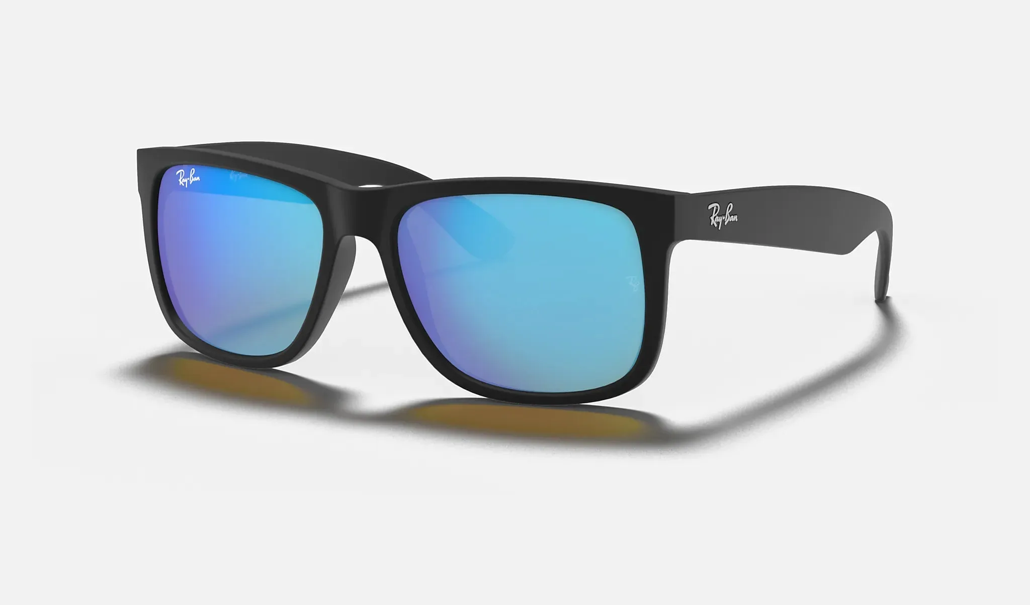 Justin Color Mix - Black w/ Blue Mirror Lenses (Non-Polarized)