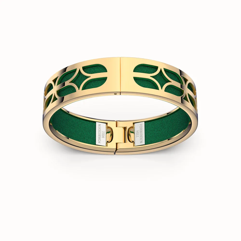 Kawung Bangle - Emerald Green