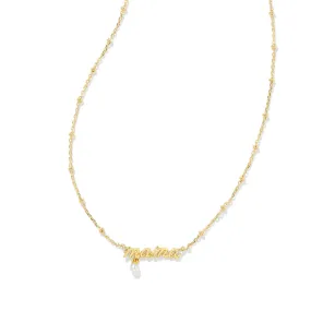 Kendra Scott Mama Script Pendant Necklace