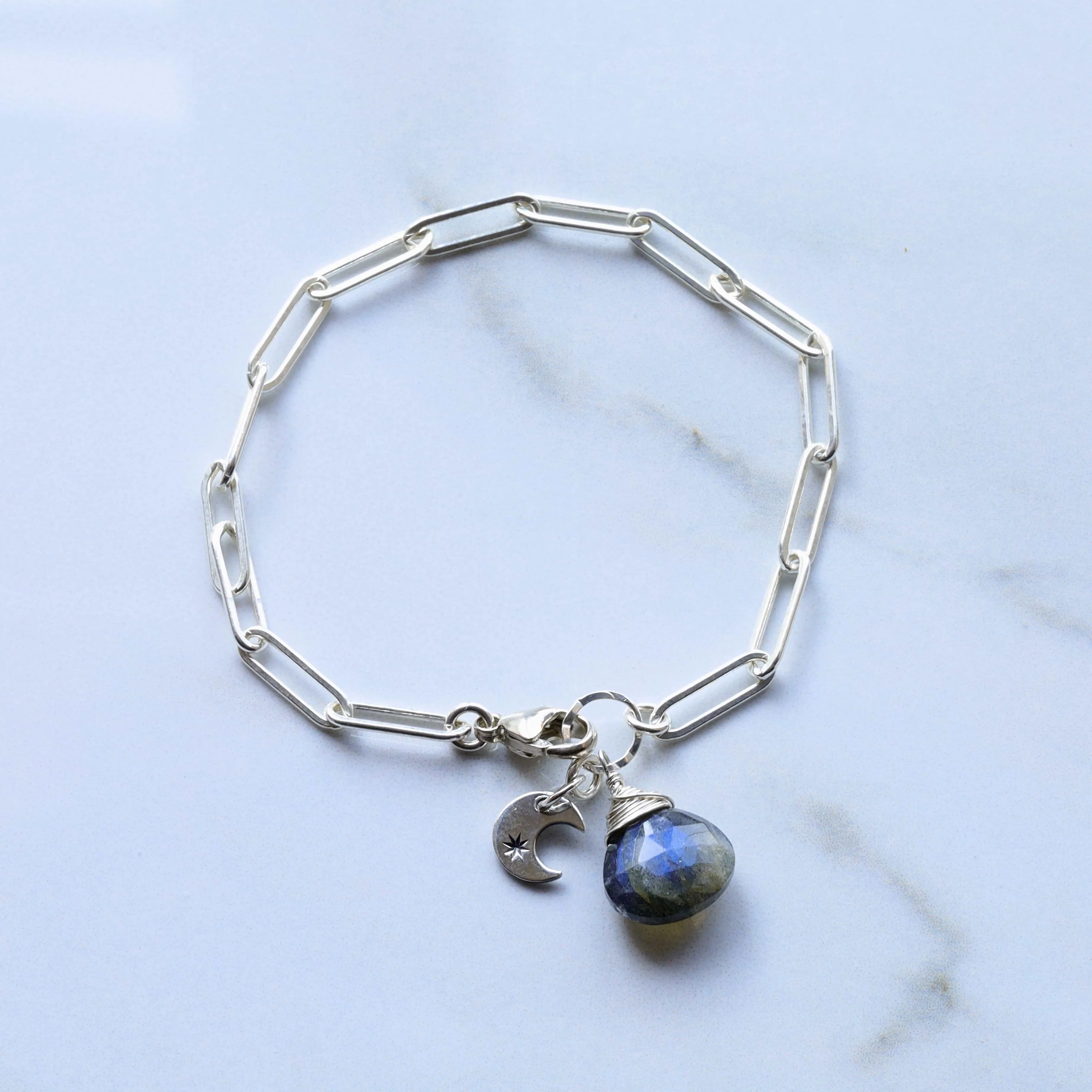 Kensington - Sterling Silver Link Charm Bracelet