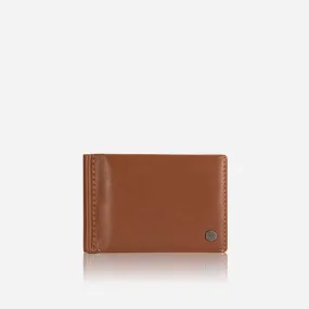 Leather Money Clip Wallet, Tan