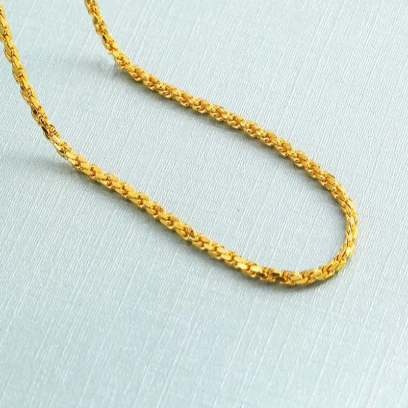 Long Chain Wave Necklace