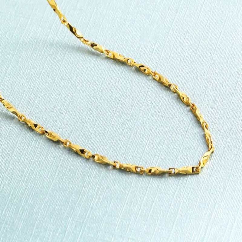 Long Chain Wave Necklace