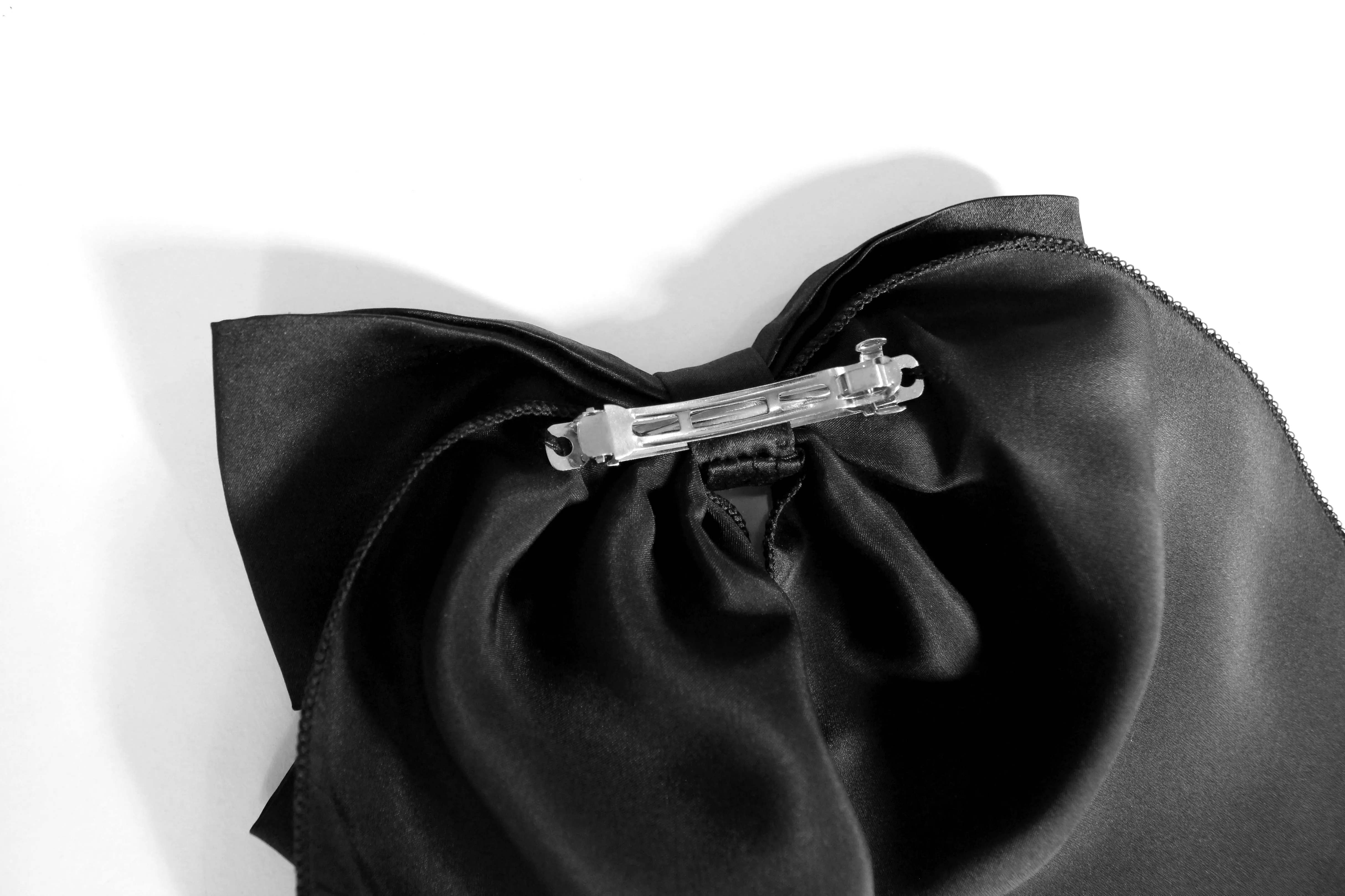 Lottie Hair Bow Black Silk