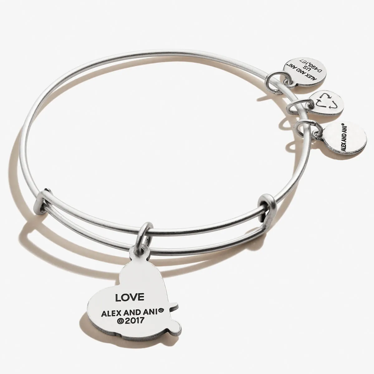 'Love' Charm Bangle