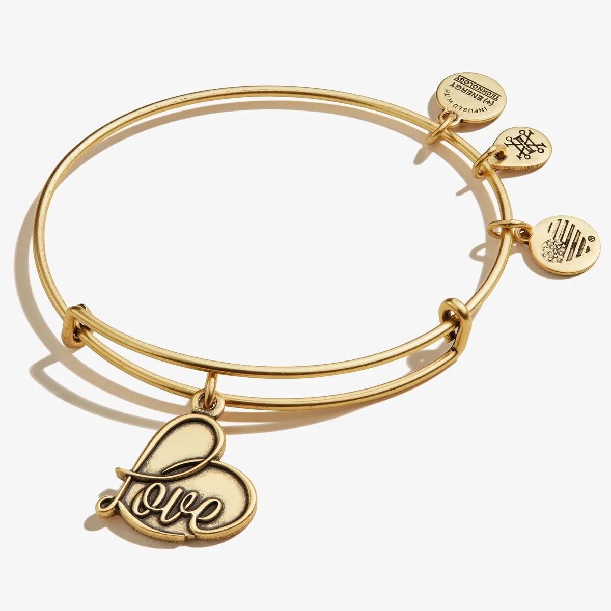 'Love' Charm Bangle