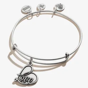 'Love' Charm Bangle