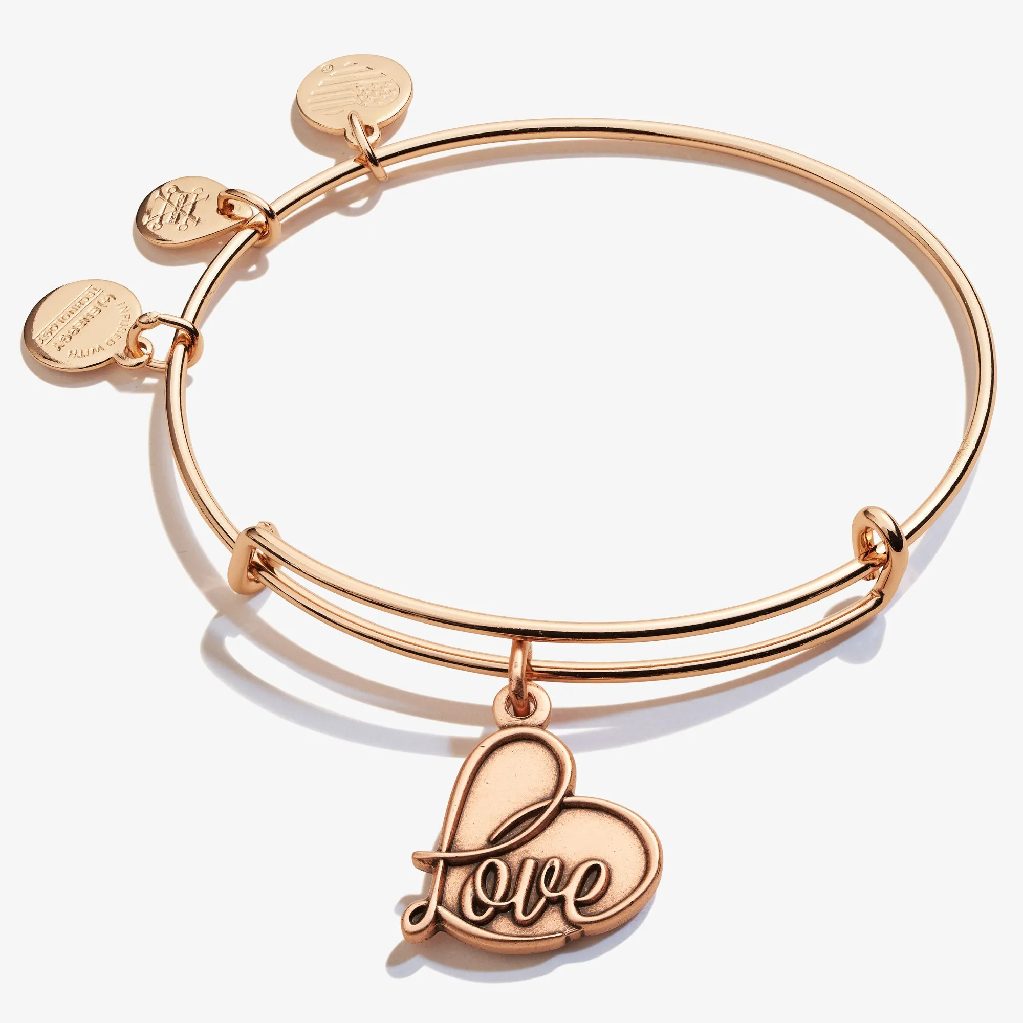 'Love' Charm Bangle