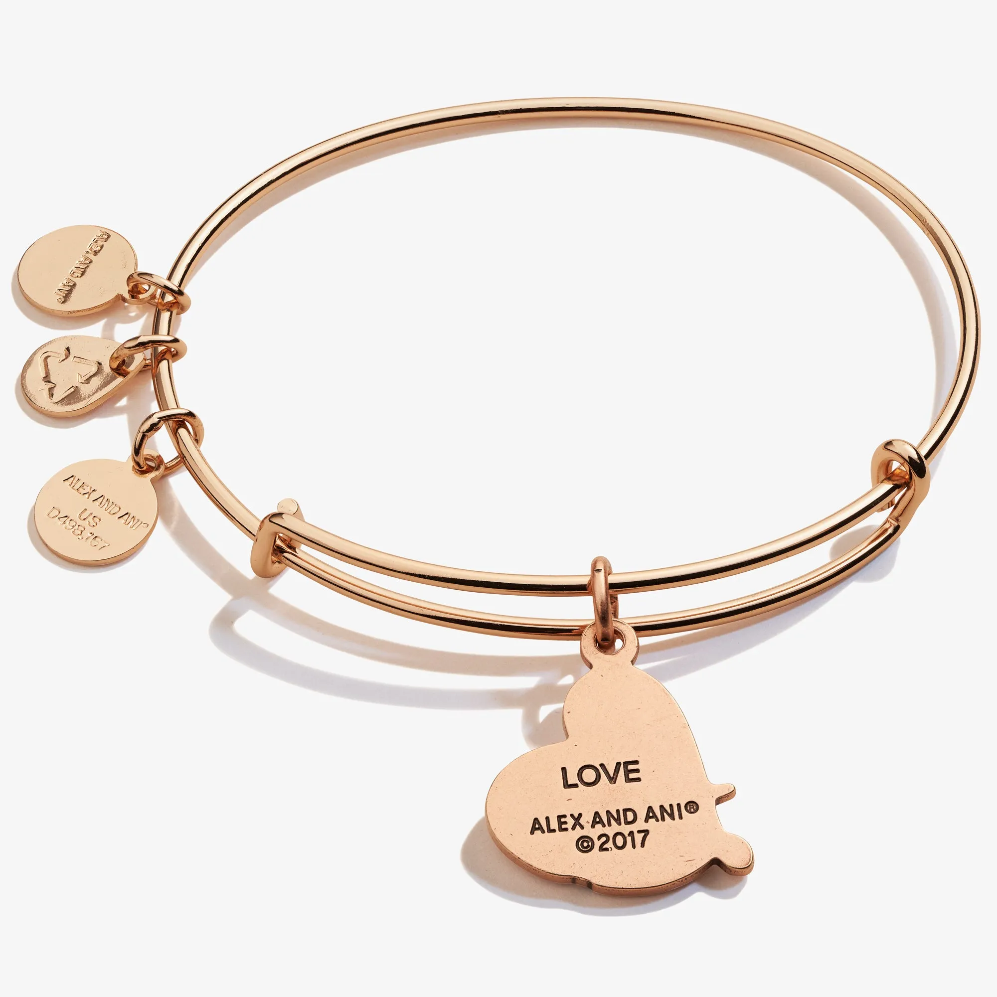 'Love' Charm Bangle