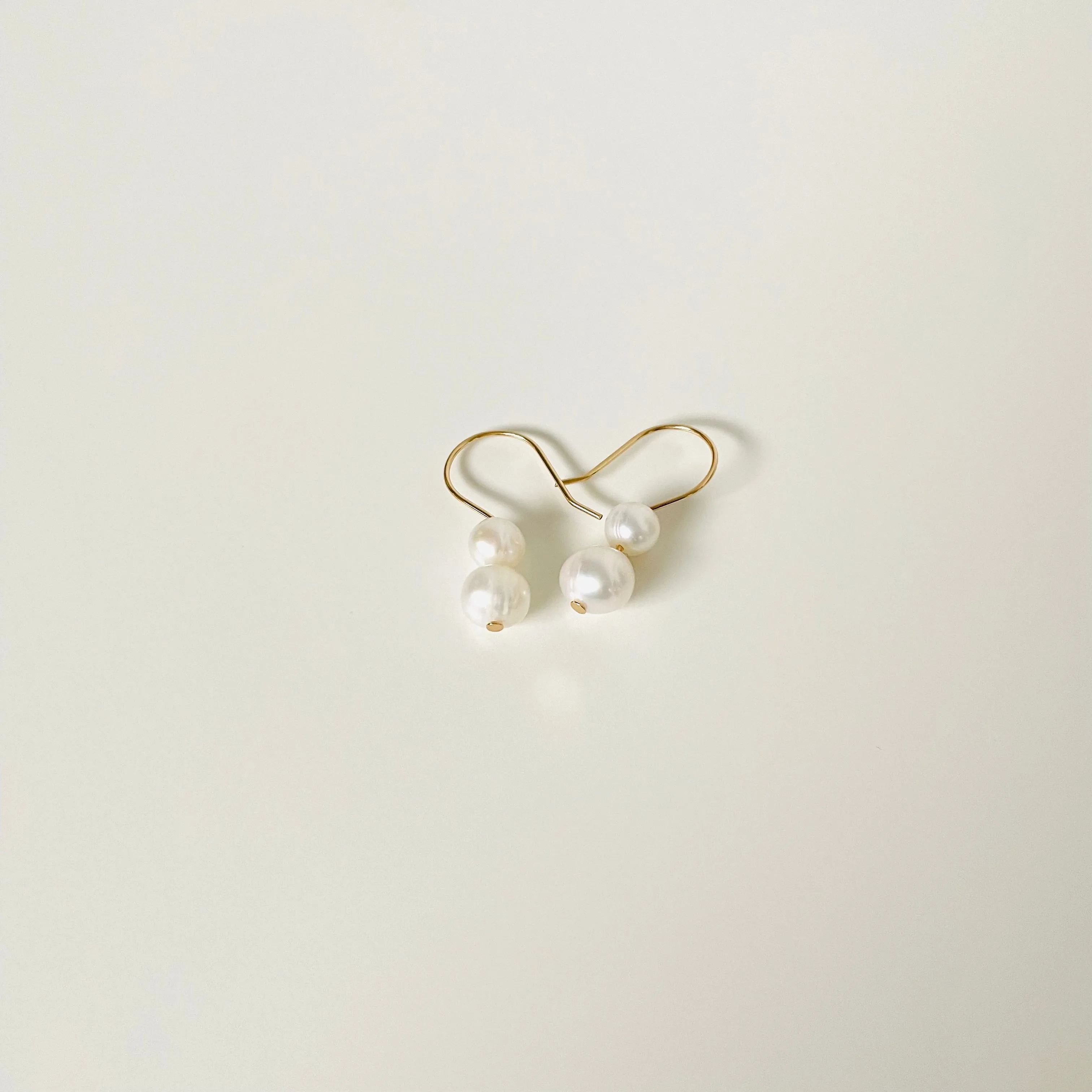 Lucero Ear Wires with Freshwater Pearls