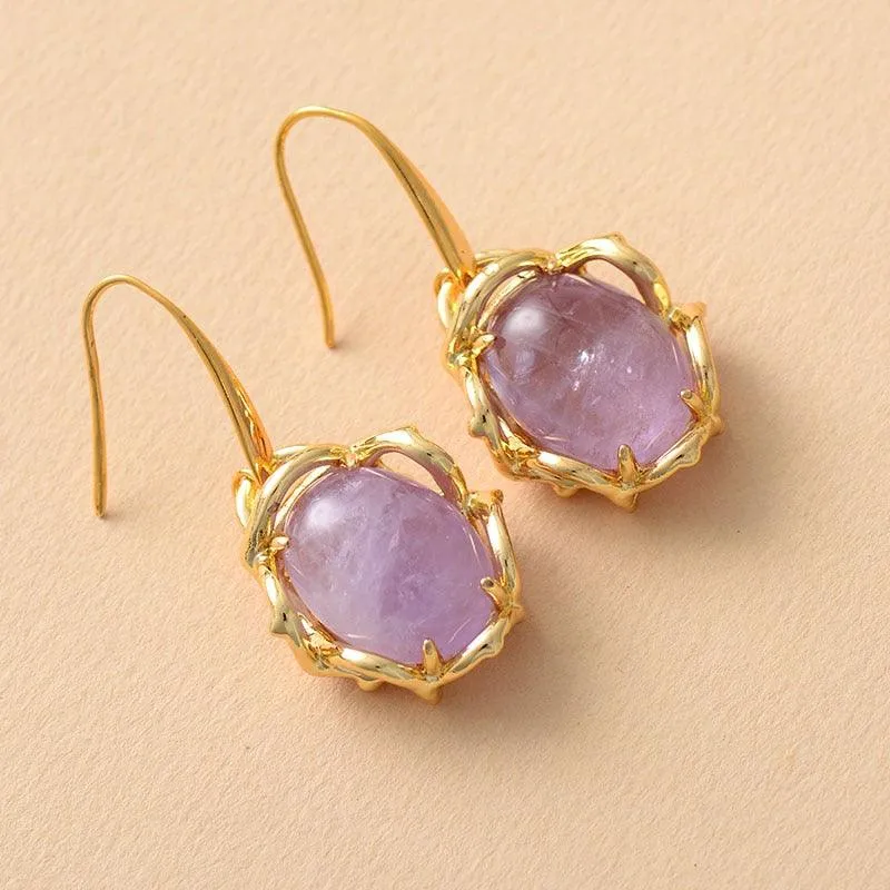 Magarra Amethyst Drop Earrings