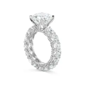 MAR 11 CARAT ROUND CUT J COLOR SI1 CLARITY DIAMOND ENGAGEMENT RING 18K WHITE GOLD GIA CERTIFIED 5 CT J SI1 BY MIKE NEKTA