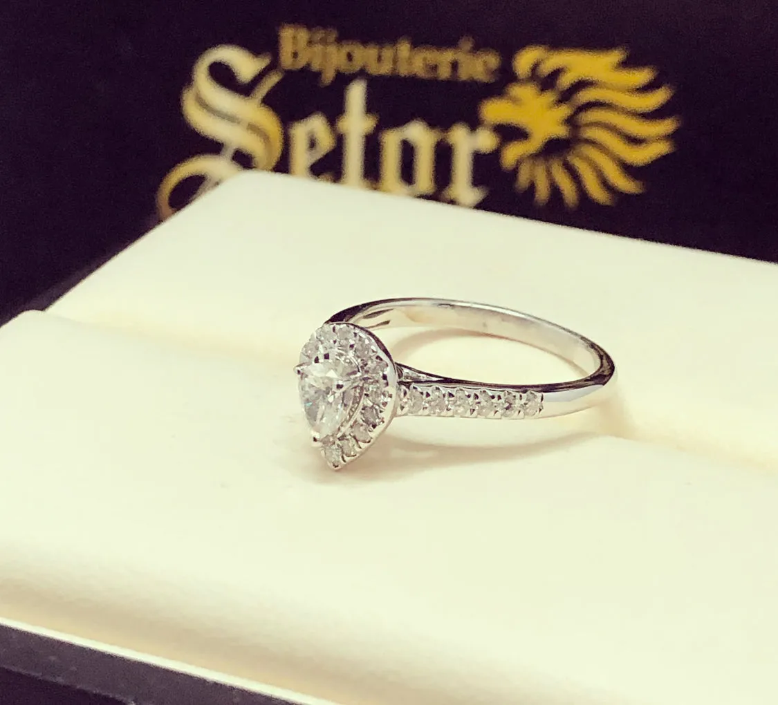 Marquis diamond engagement ring DER034